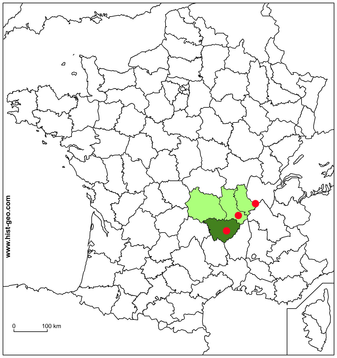 carte de France-Chalendar-1891