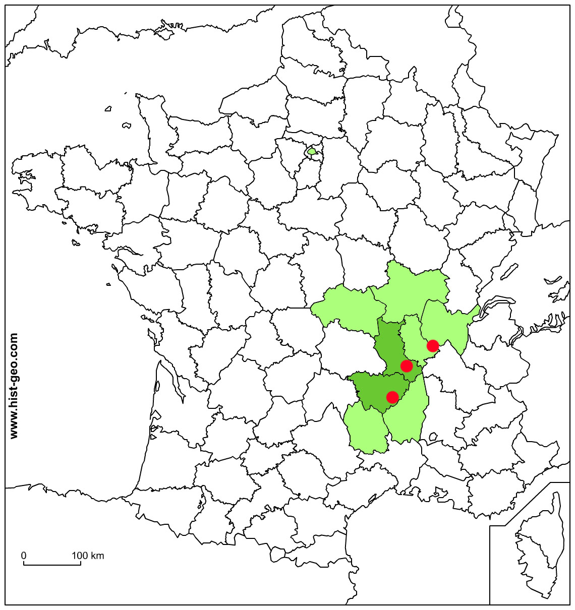 carte de France-Chalendar-1916
