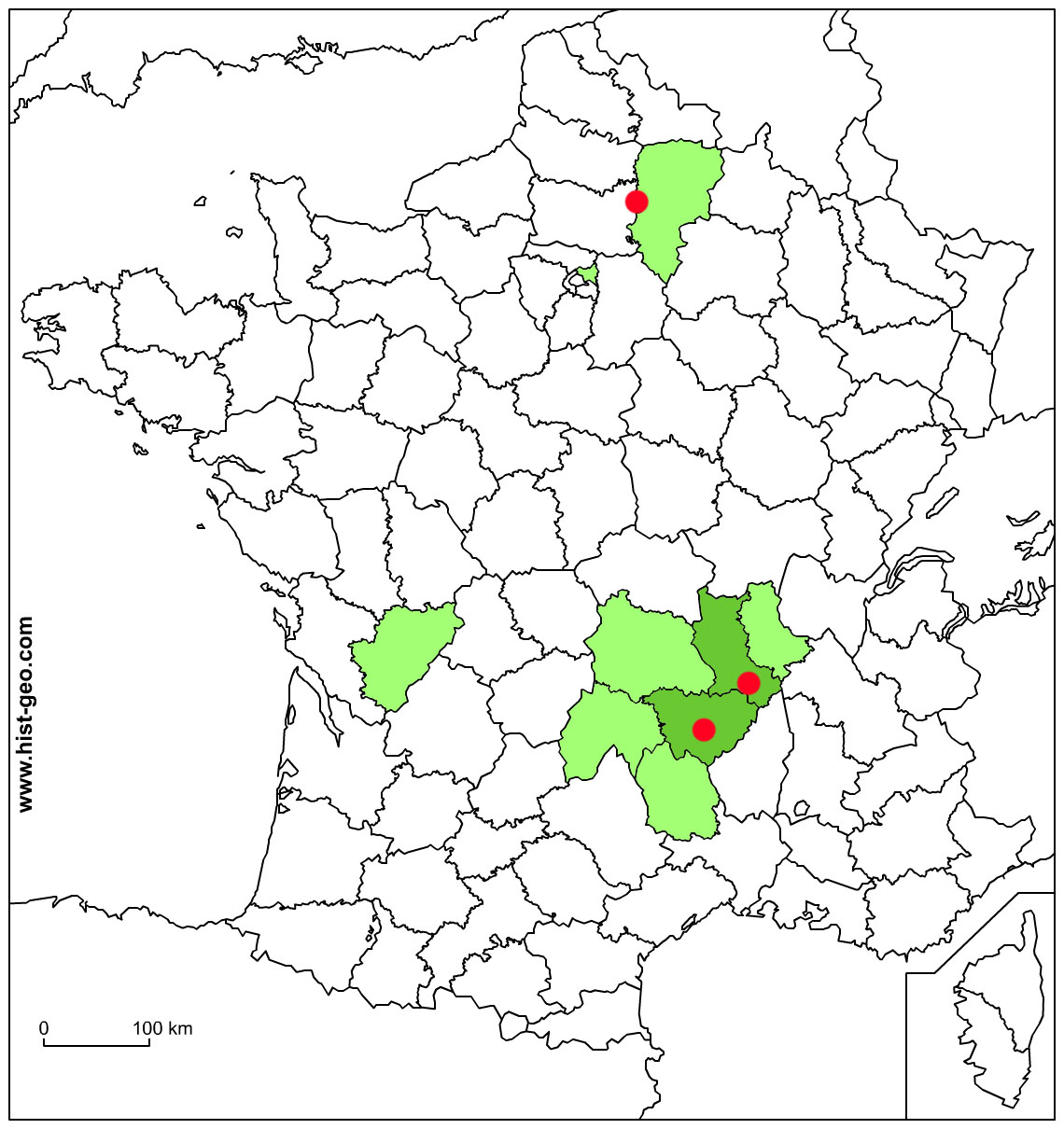carte de France-Chalendar-1941